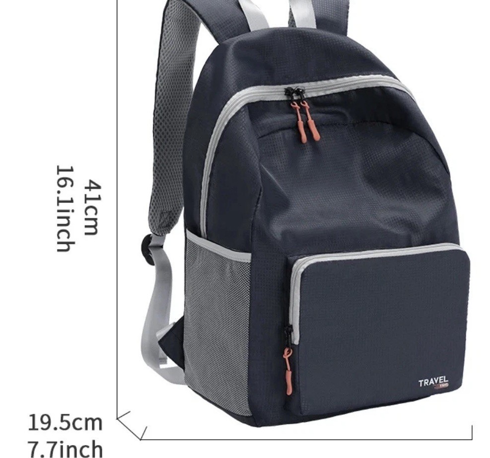 Foldable Travel Backpack Lightweight Packable Daypack School Hiking Bag