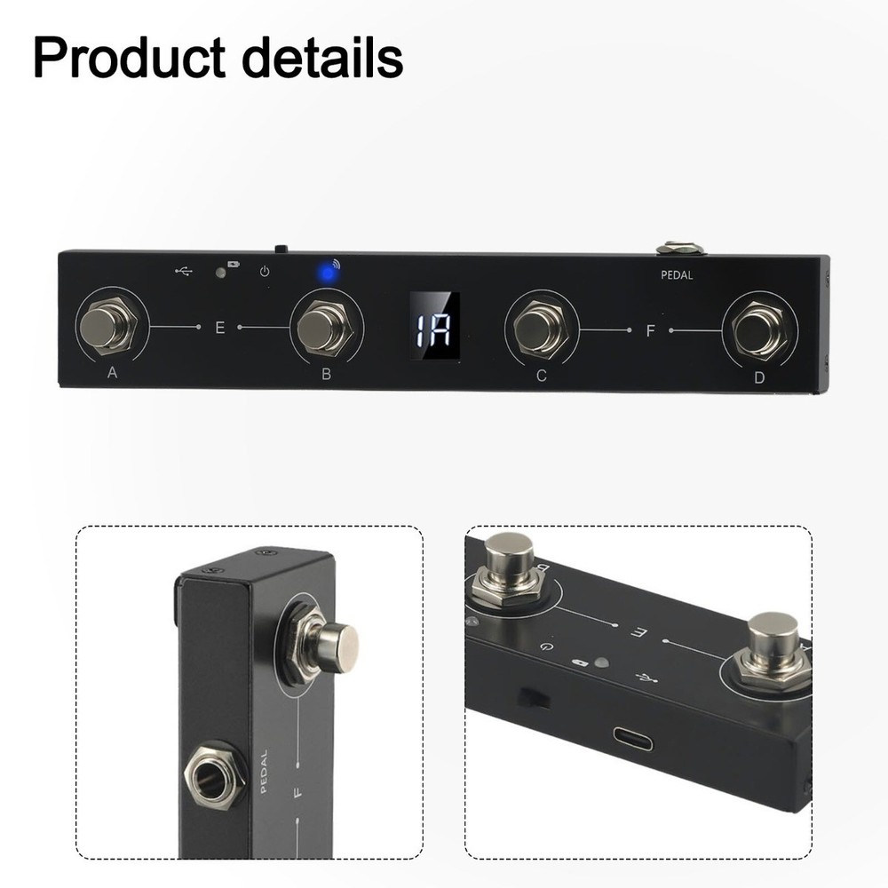 MVAVE Chocolate MIDI Footswitch Controller Extended Battery Life