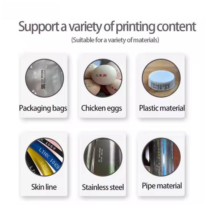 Handheld inkjet printer 12.7mm printing date, logo, text, barcode, serial number