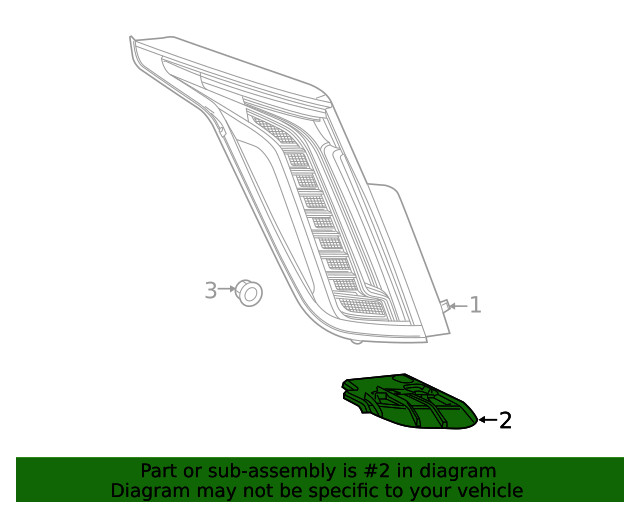 Genuine GM Tail Lamp Bracket 84240970
