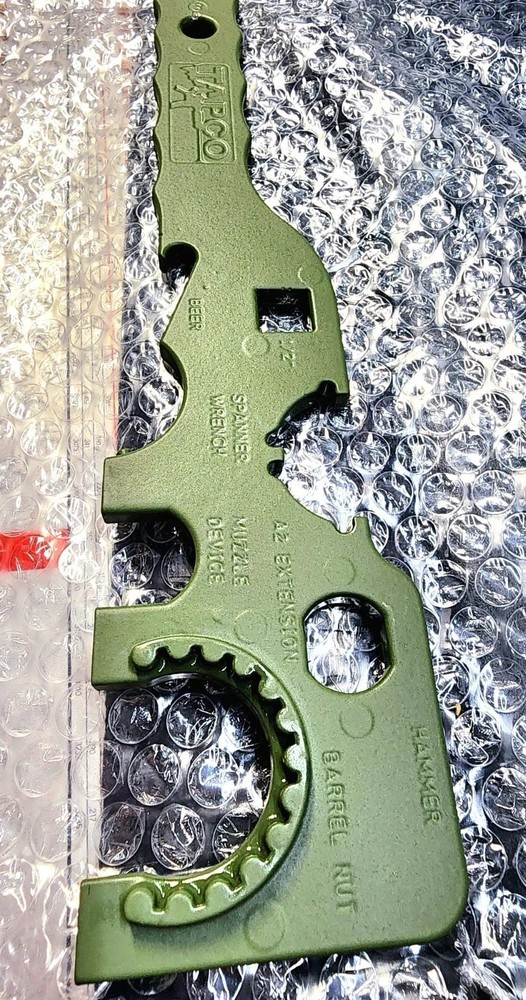 Tapco Green Multi-Tool Muzzle Spanner Wrench Beer Opener