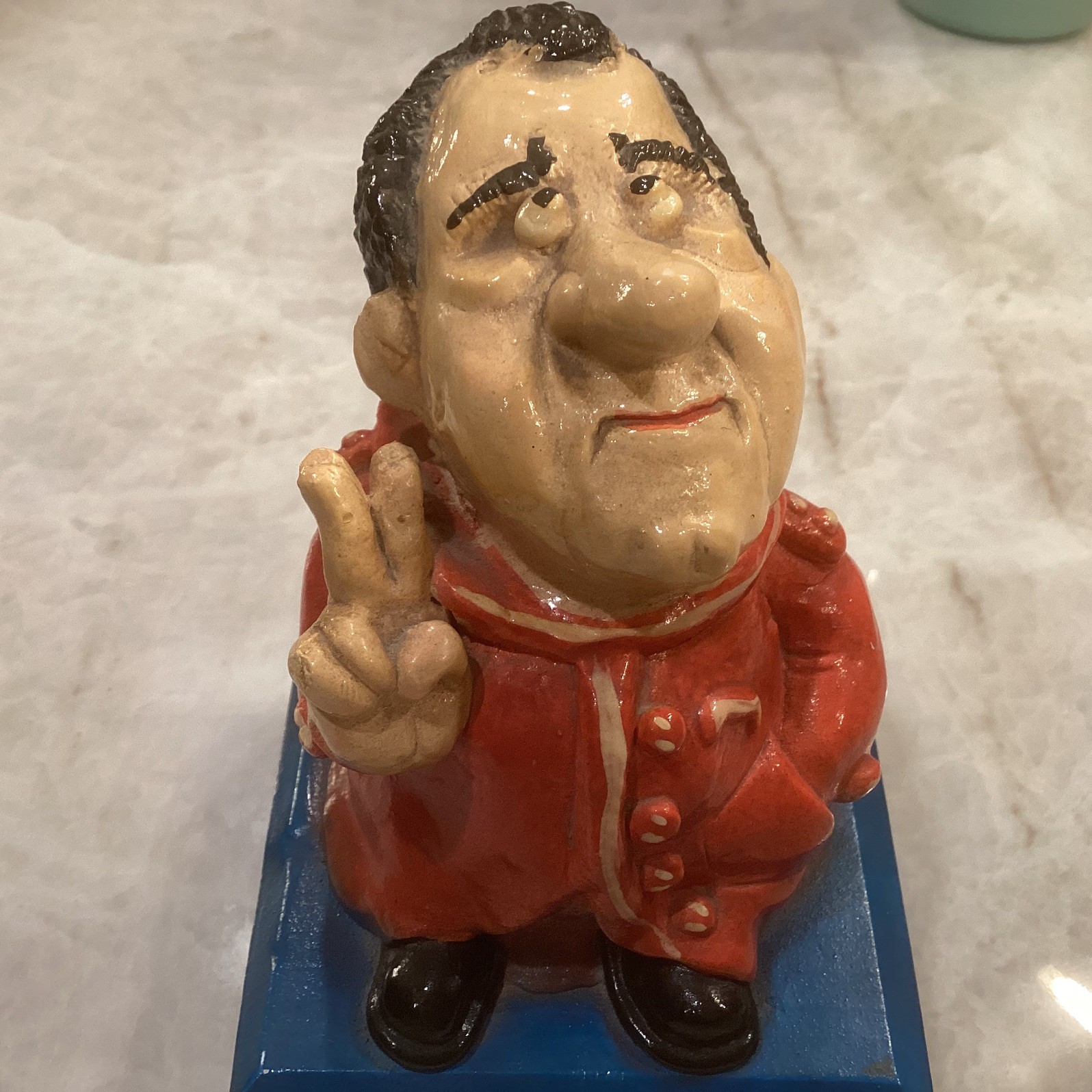 Vintage 70's Resin Richard Nixon Political Art Figure