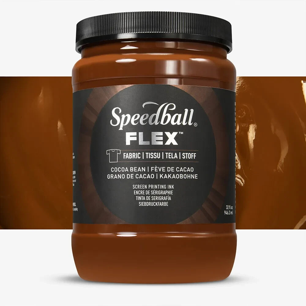 SPEEDBALL FLEX -SCREEN PRINTING INK -  32 OZ -  COCOA BEAN