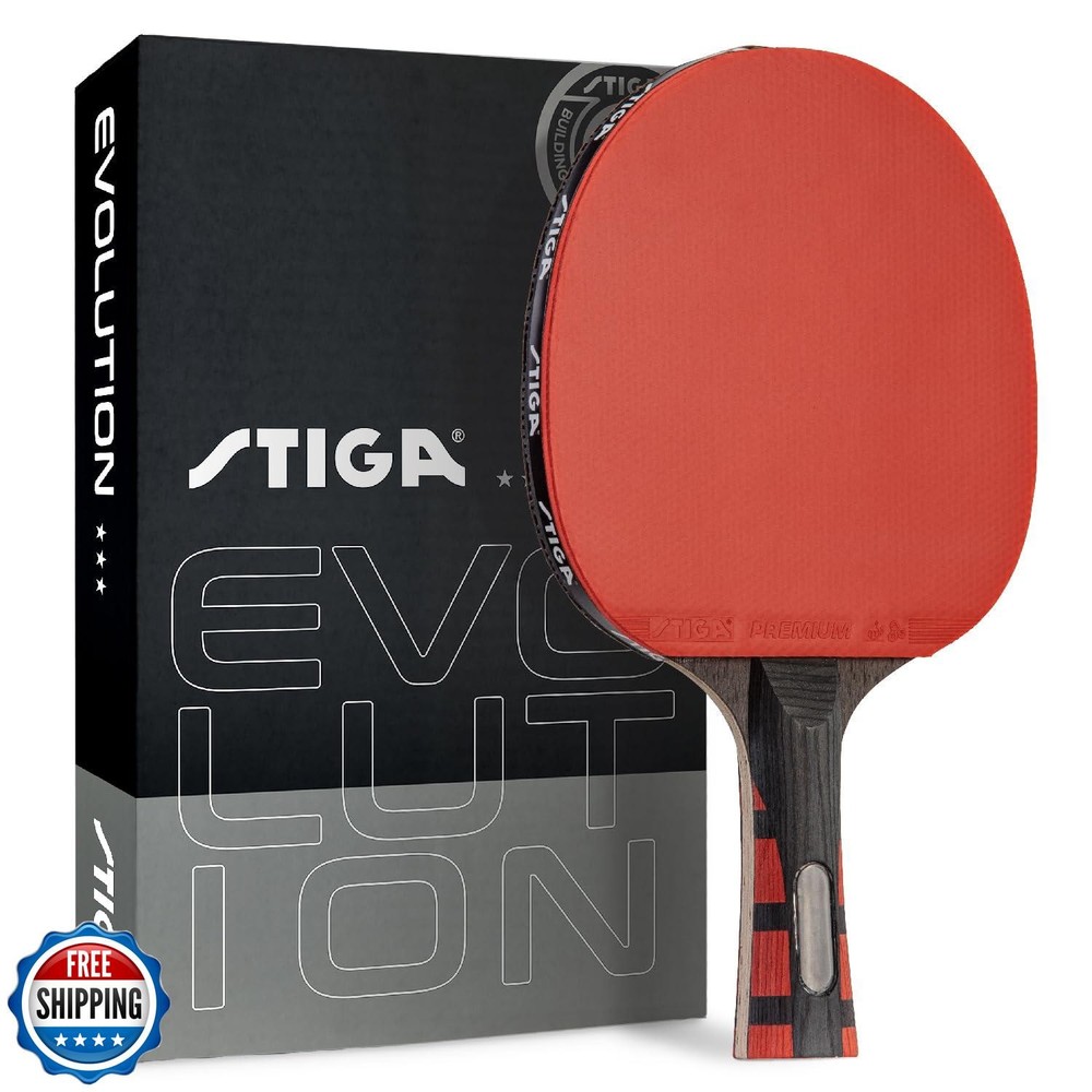 STIGA Evolution Performance Ping Pong Paddle - 6-ply Light Blade