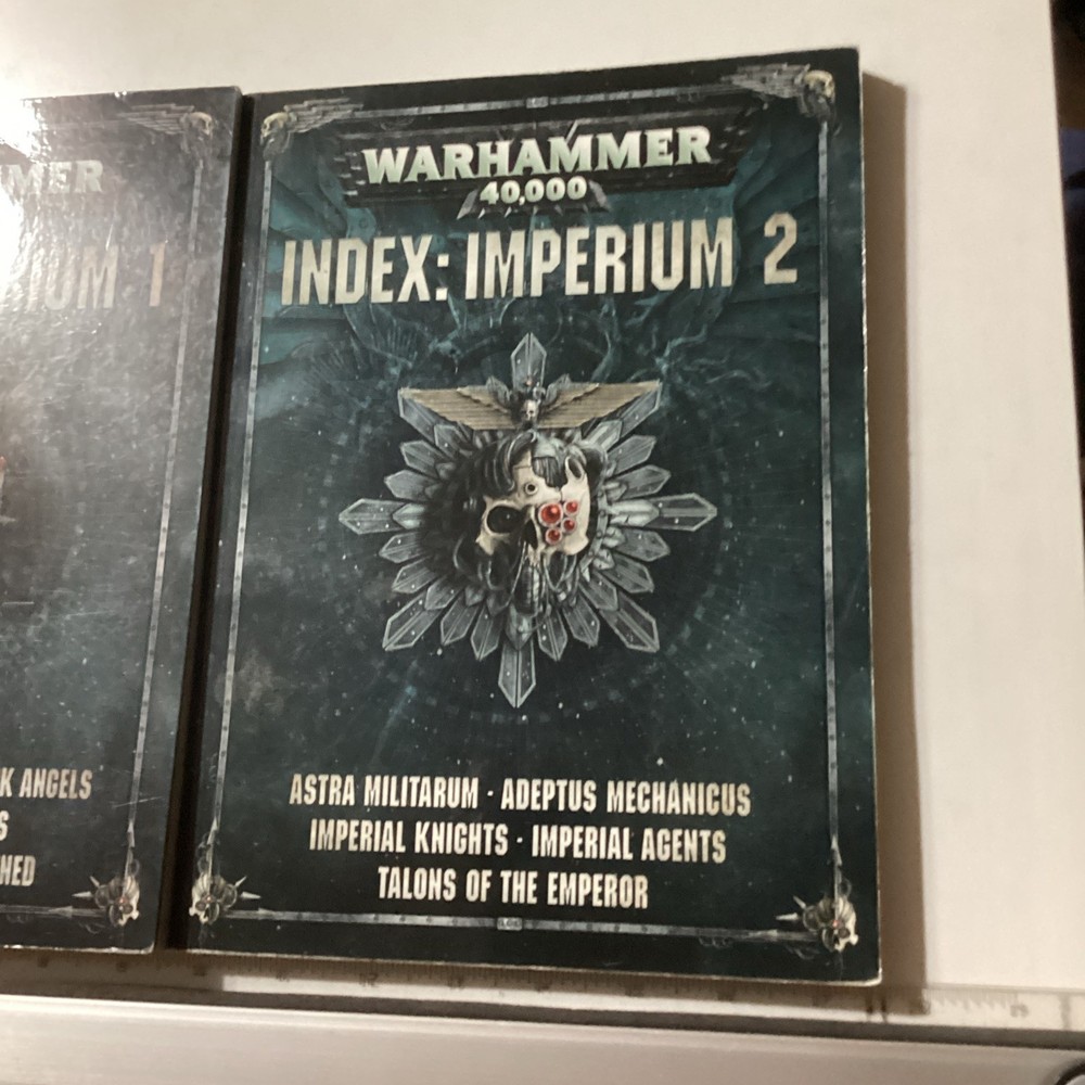 Warhammer 40k Index Imperium 1 and Index Imperium 2