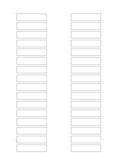 White Binder Organizing Label Inserts (800 Inserts)
