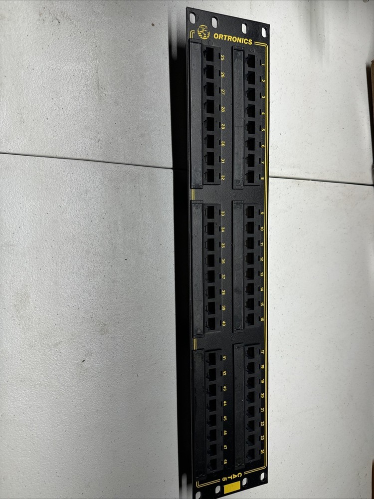 ortronics patch panel 48 port cat 5 OR-85104479