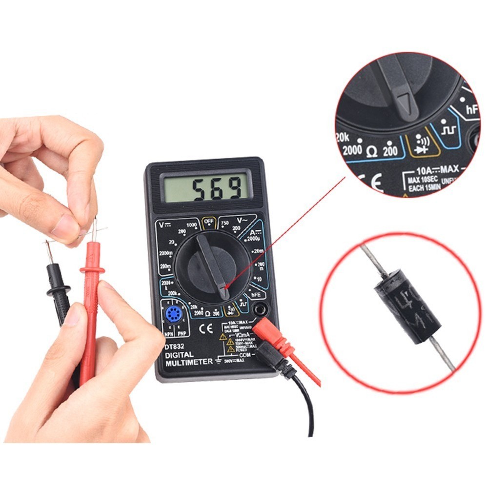 Digital Multimeter Home Use Professional Use Compact Size DC AC Voltage Tests