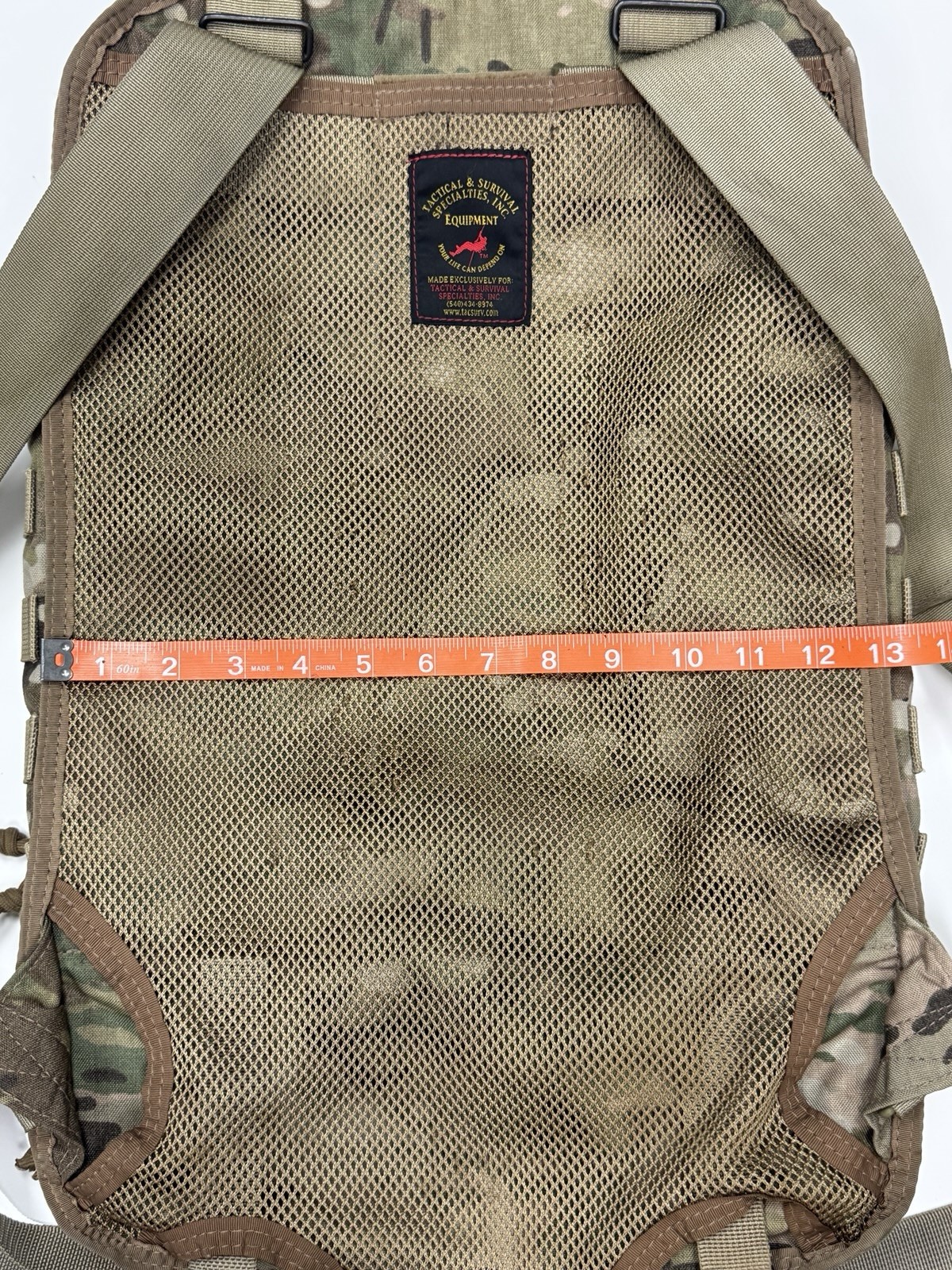 Multicam TSSI TACOPS M-9 Medic Aid Bag Backpack PACK ONLY USED Missing Parts