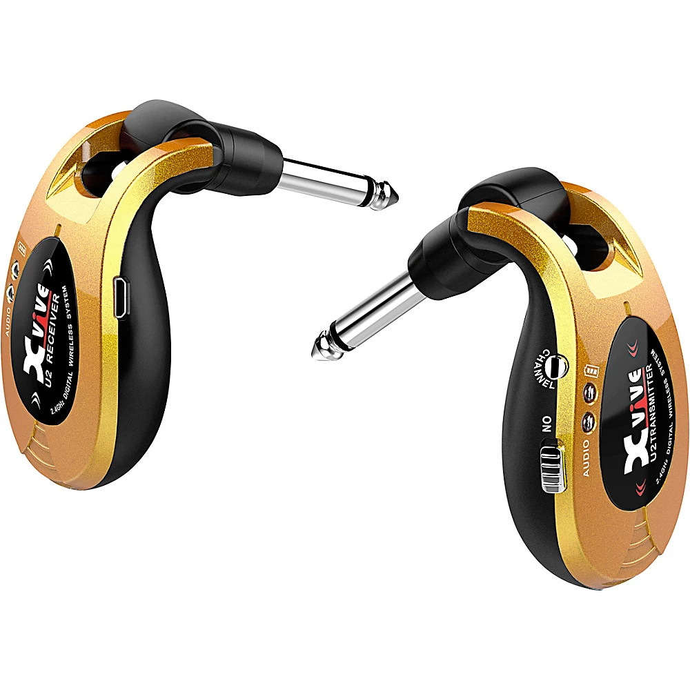 XVive U2 Guitar Wireless System Gold