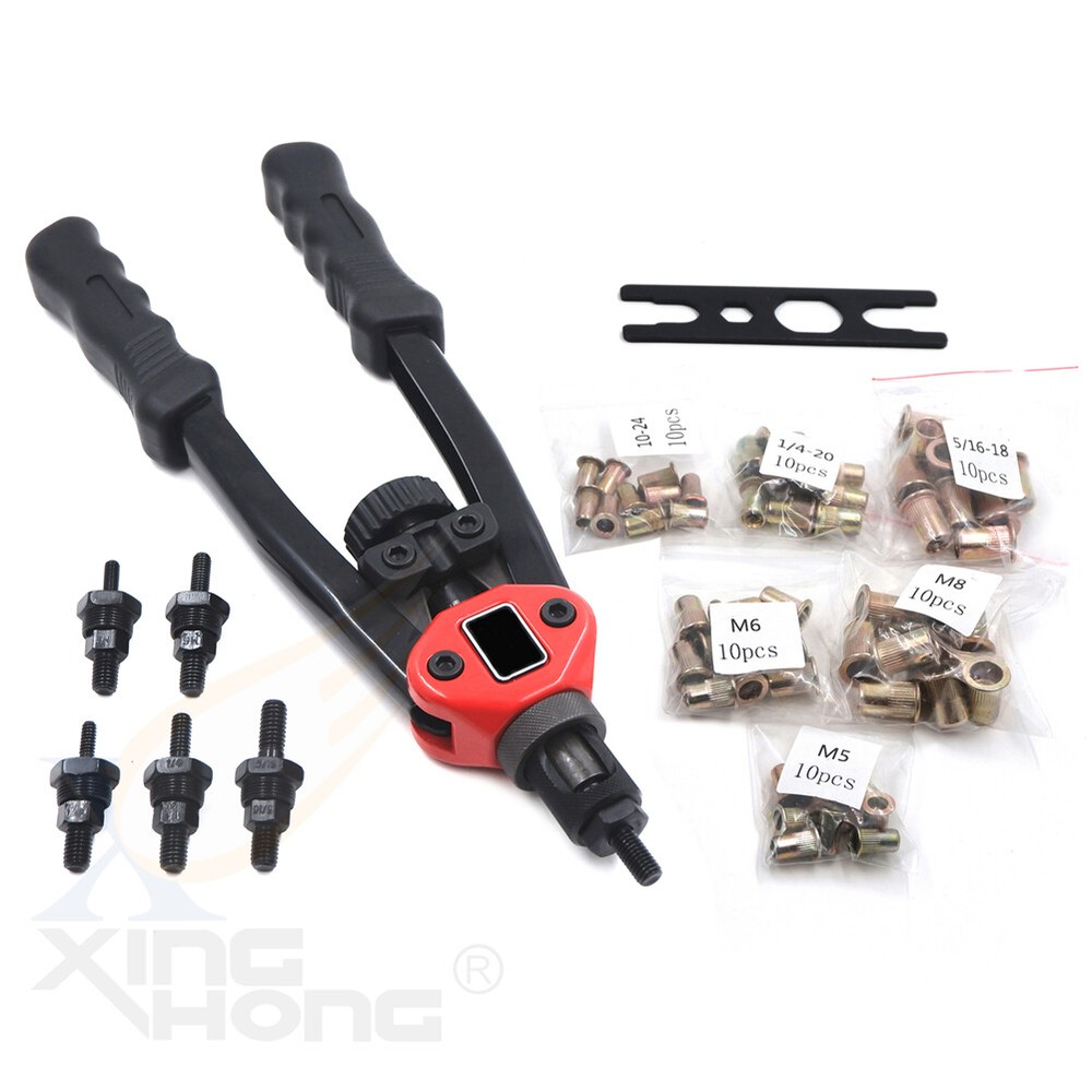 Hand Nut Riveter 330mm 13" Rivet Gun Kit Rivnut Thread Setting Tool Nut Setter N