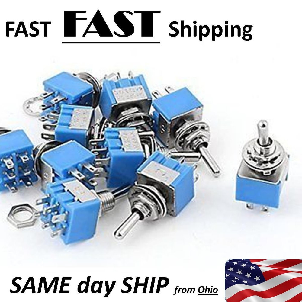 Switch 120-125V AC - 6A - DPDT