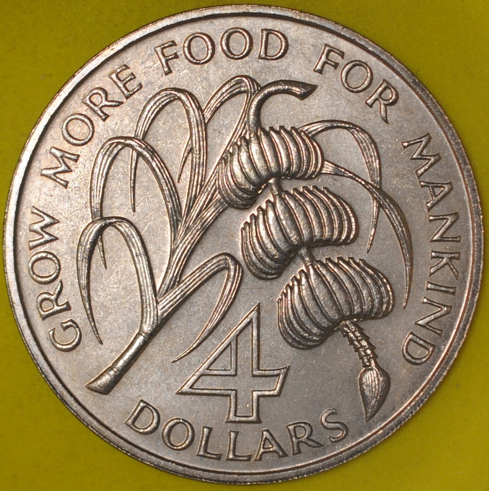 1970 Montserrat 4 Dollars UNC