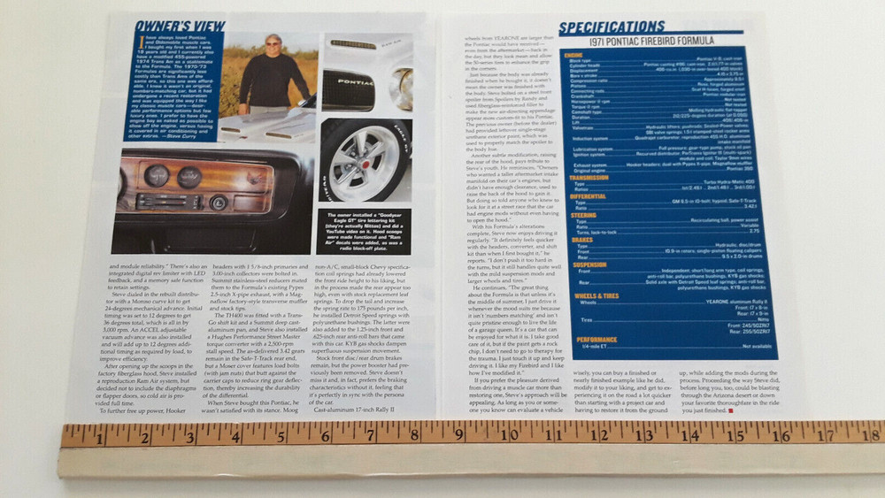 1971 PONTIAC FIREBIRD FORMULA ORIGINAL 2020 ARTICLE