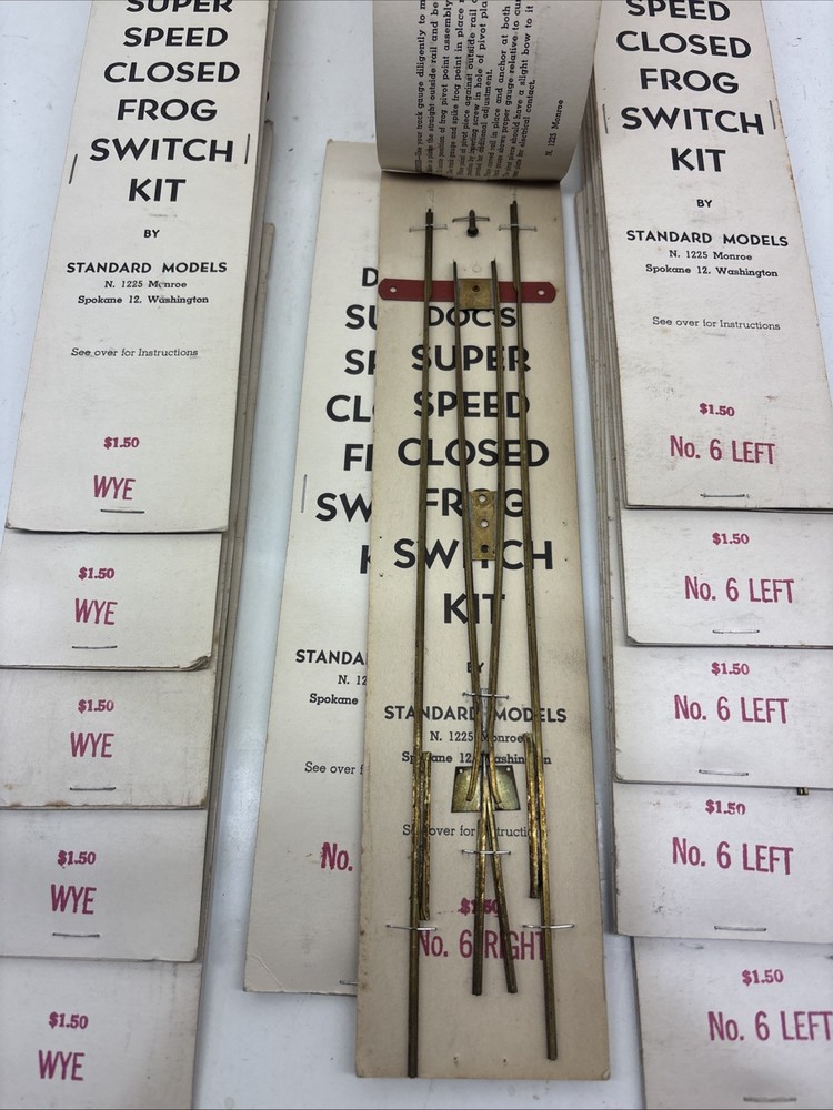Vintage Standard Models Doc’s Super Speed Closed Frog Switch Kits