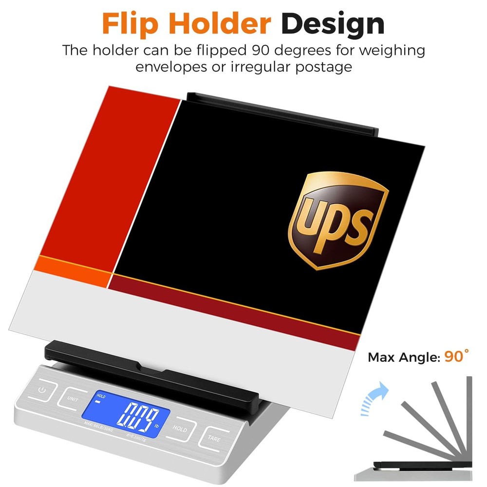 Digital Shipping Postal Scale, Mail Scale, Postage Scale for Packages 66lb/0.1oz