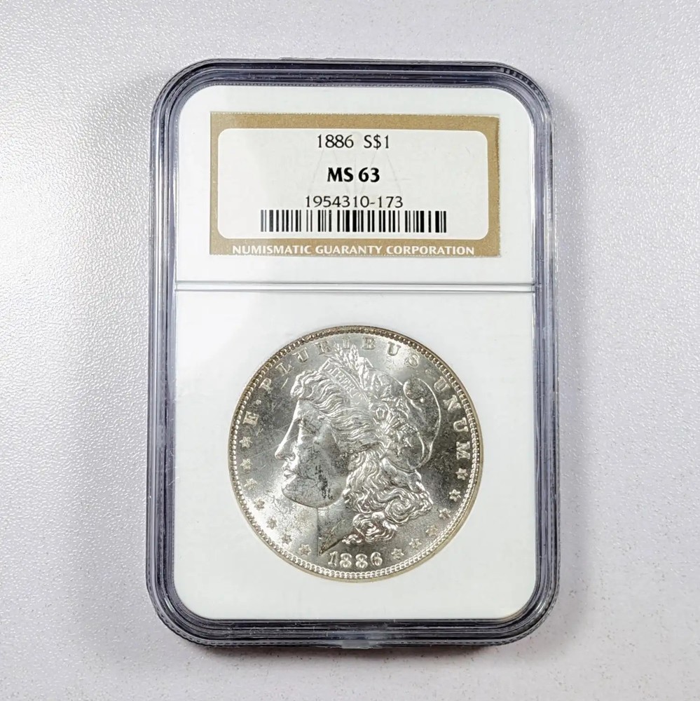 1886 Morgan Silver Dollar NGC MS-63