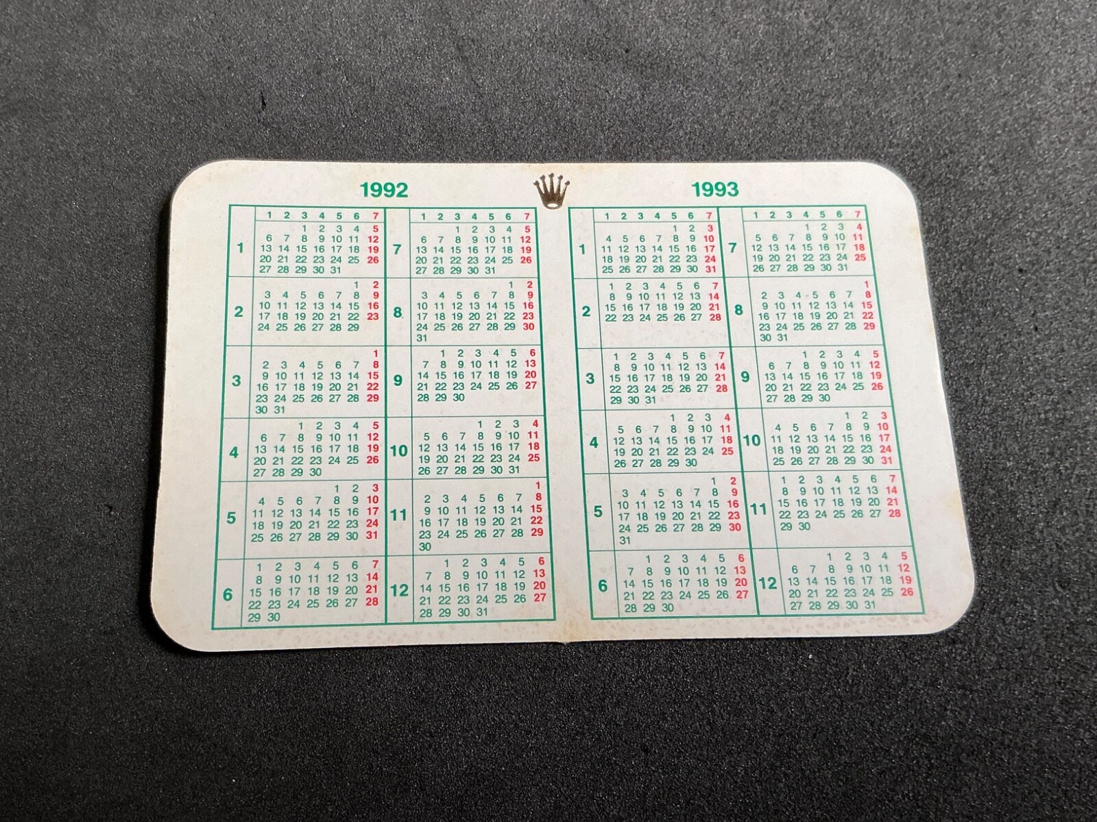 Authentic ROLEX CALENDAR CARD 1985 - 2006 - Choose Date For GMT Daytona Day-Date