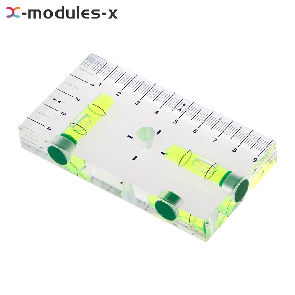 High Precision Transparent Two Direction Magnetic Level Bubble Mini Level Scale