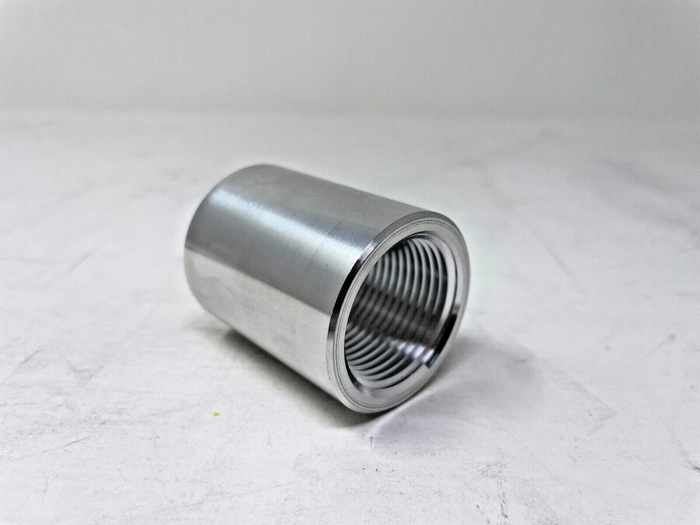 1" NPT Threaded Full Coupling Connector Alum 6061-T6 Schedule 40 Pipe Fitting