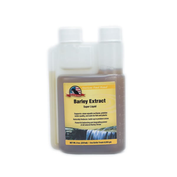 Barley Straw Extract for Clear Ponds - Liquid 8 OZ Pond Water Treatment