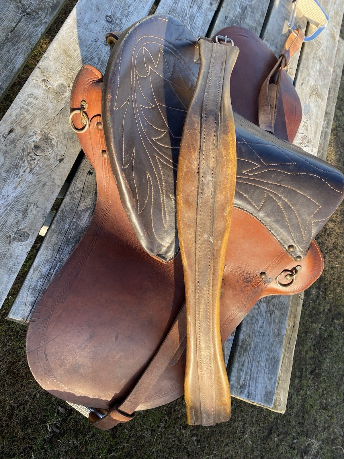 Used 17.5" Renegade Buena Vista gaited horse plantation saddle