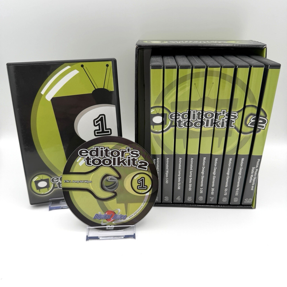 Digital Juice Editor's Toolkit Volume 2 ~ 10 DVD Set