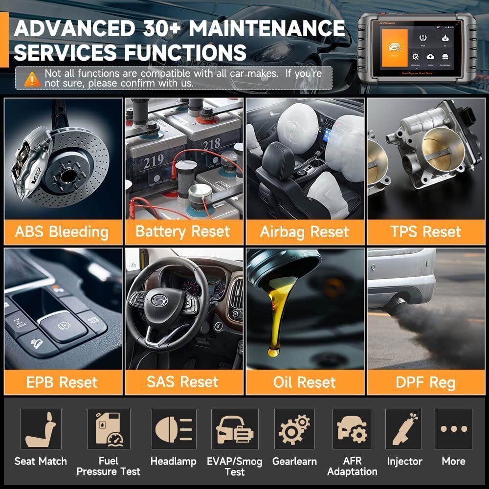 FOXWELL NT809TS OBD2 Scanner Diagnostic Tool TPMS Programming Car Bi-Directional