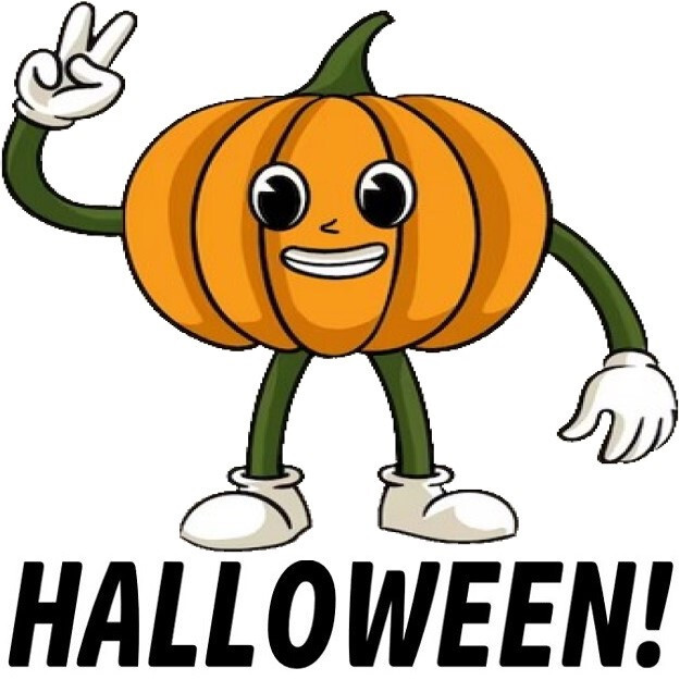 30 Custom Halloween Peace Pumpkin Personalized Address Labels