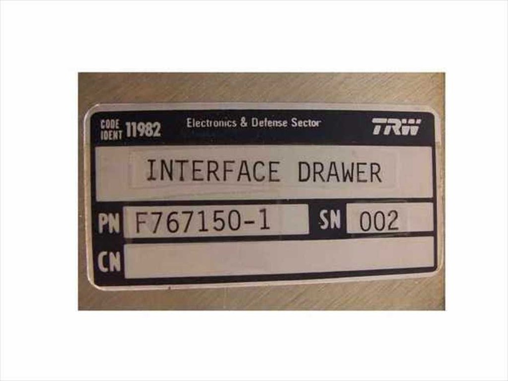 TRW Interface Drawer F767150-1