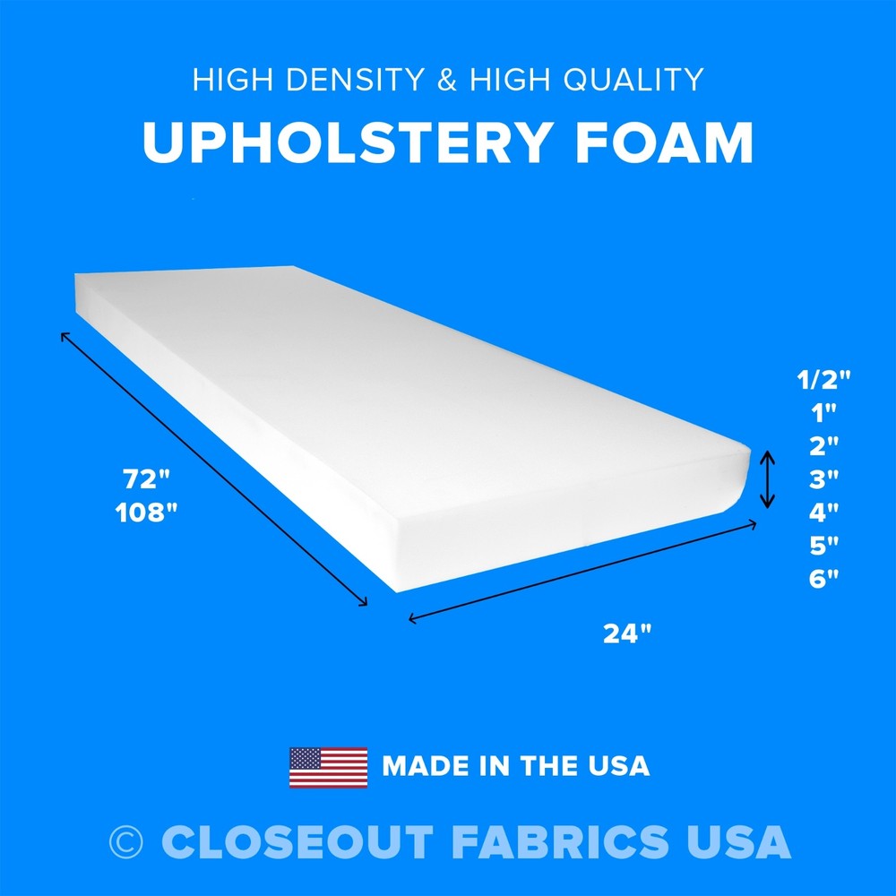 High Density Upholstery Foam Seat Cushion Replacement Sheets