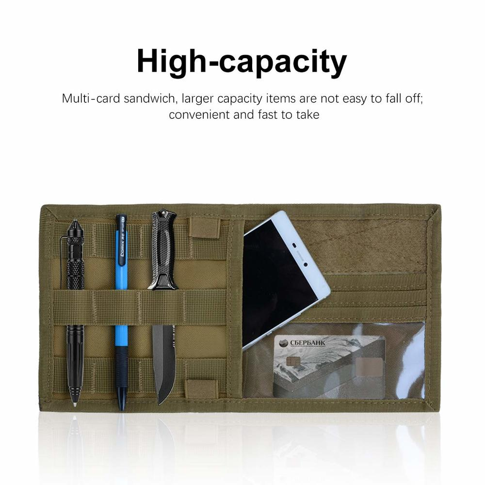 Car Vehicle Visor Panel Molle Pouch EDC Sun Visor Organizer Storage Utility Bag