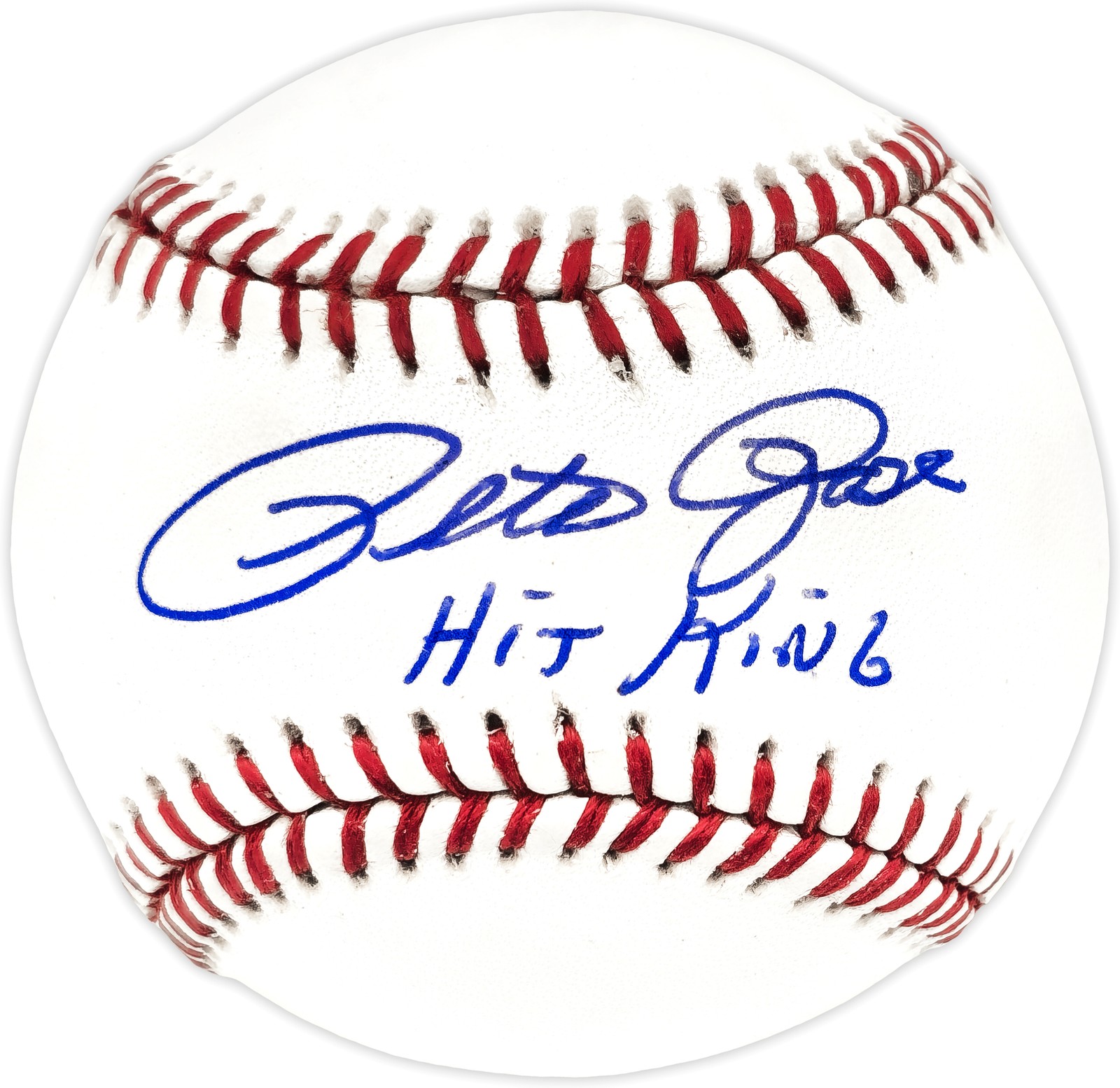 Pete Rose Signed NL Baseball Cincinnati Reds "Hit King" PR Holo