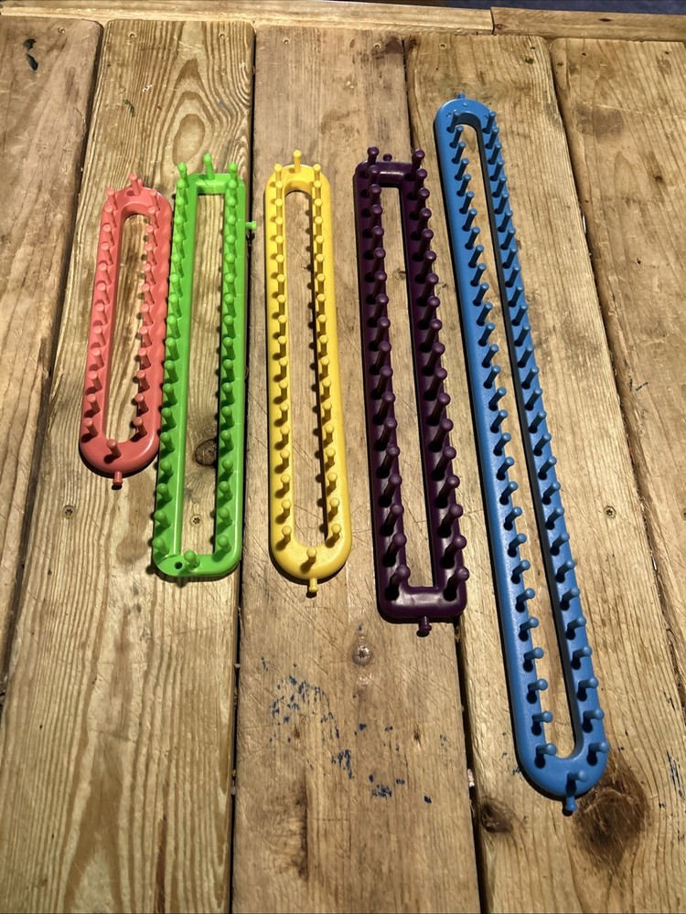 5 rectangle Knitting Looms 9.75” 13” 13.5” 15” 22”