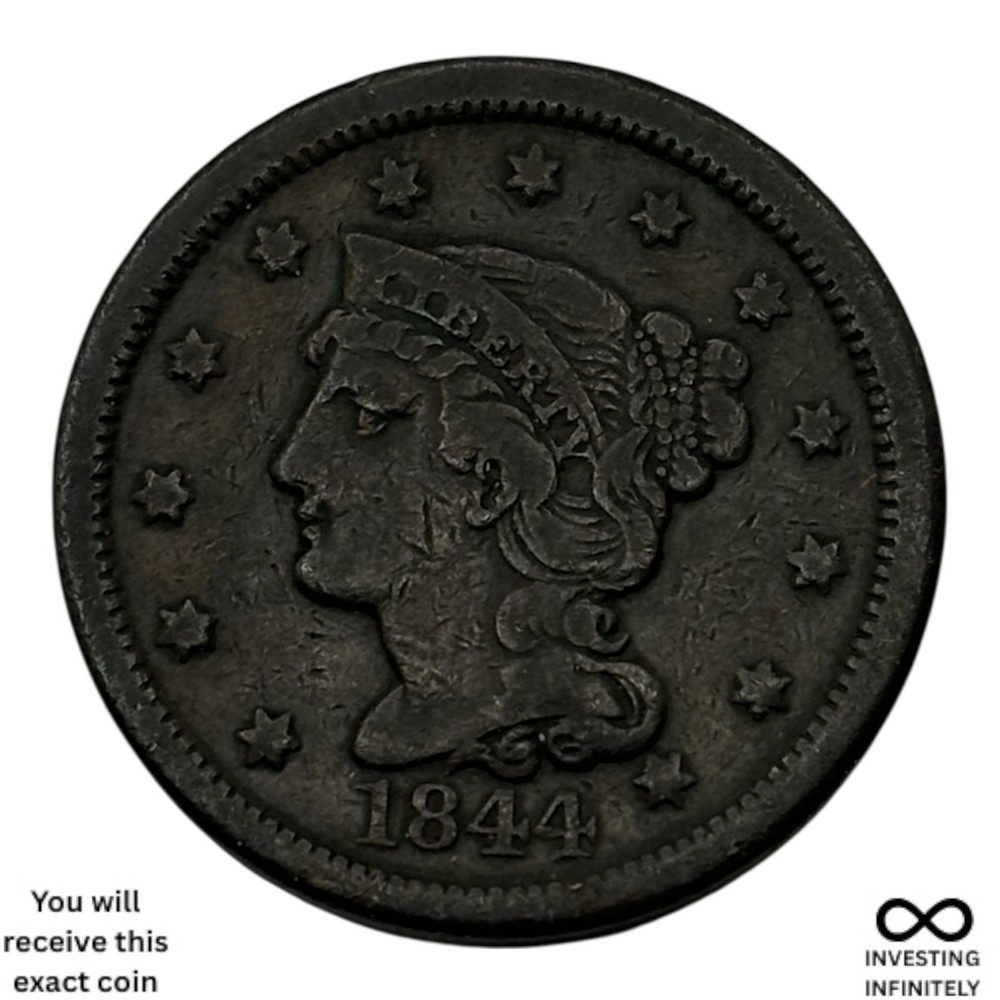 1844 Large Cent X-1704