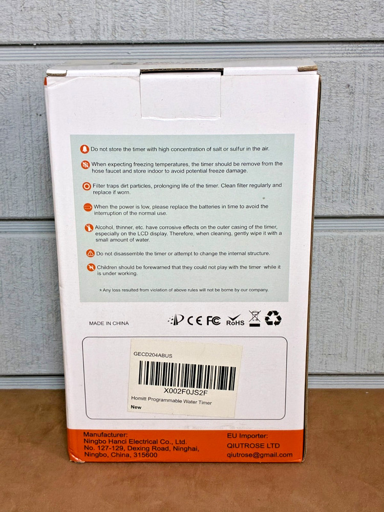 Digital Irrigation Timer Model HCT-311 ~ Easy to Install ~ Fully Adjustable NIB
