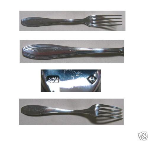 THREADED PATTERN LUNCHEON OR DESSERT FORK S A