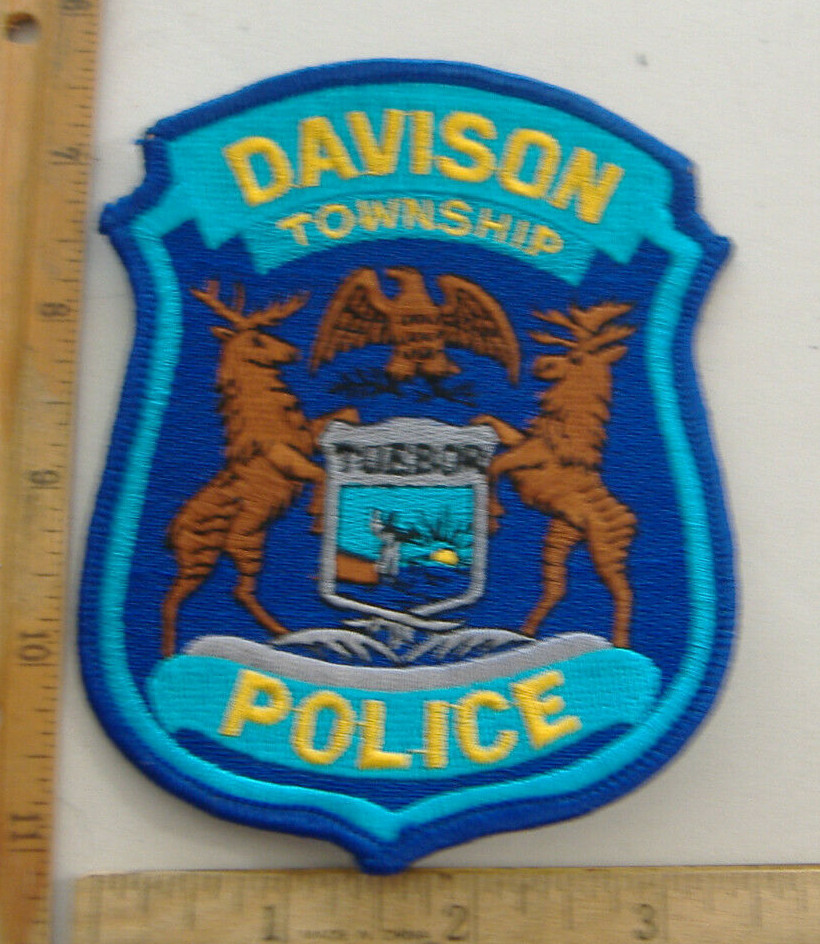 DAVISON TWP   MICHIGAN POLICE FABRIC PATCH