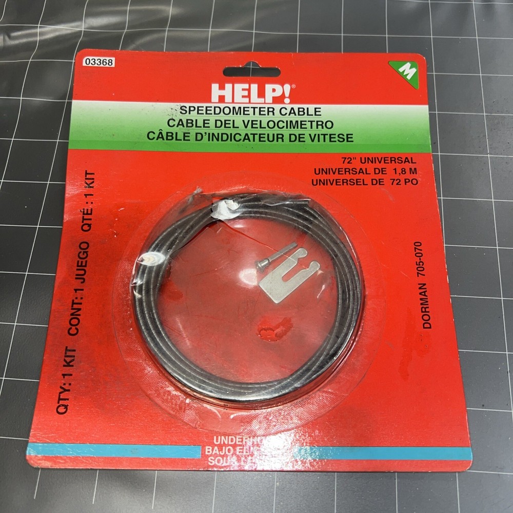 Dorman Help 03368 Universal Speedometer Cable Kit 72" w/ Tip