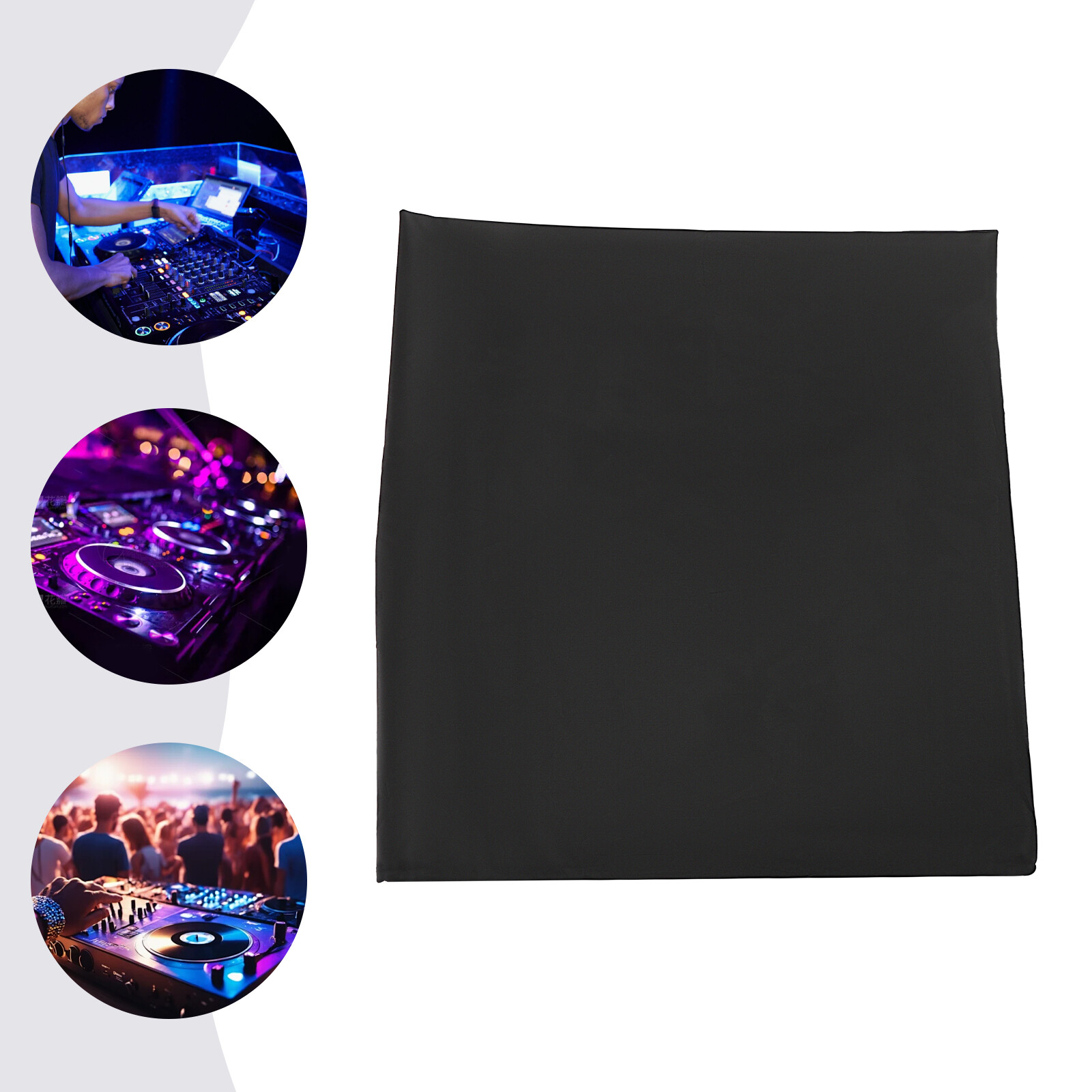 Black DJ Stand Decorative DJ Display Stand Scrim DJ Facade Event Booth Cover US