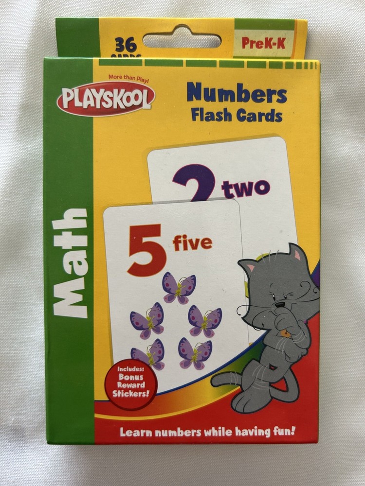 Playskool Pre K-K Numbers Flashcards