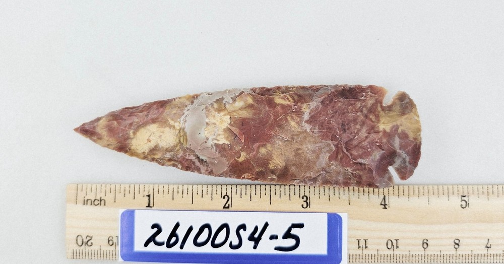4.25" Spearhead - Lance Head - Drill Point - Hand Knapped Agate