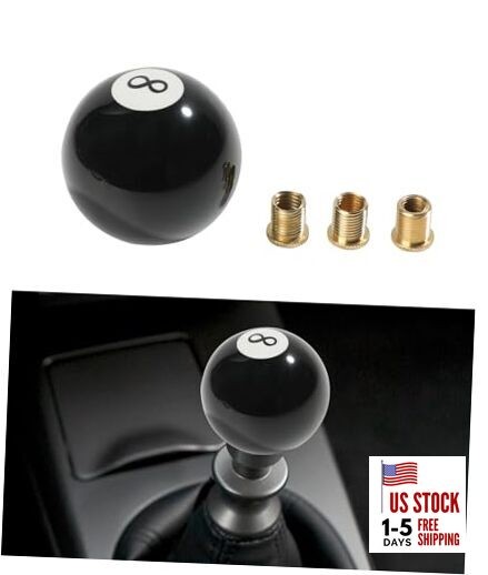 Shift Knob,Car Accessories Shifter Knobs,Universal Acrylic Black 8 Round Ball