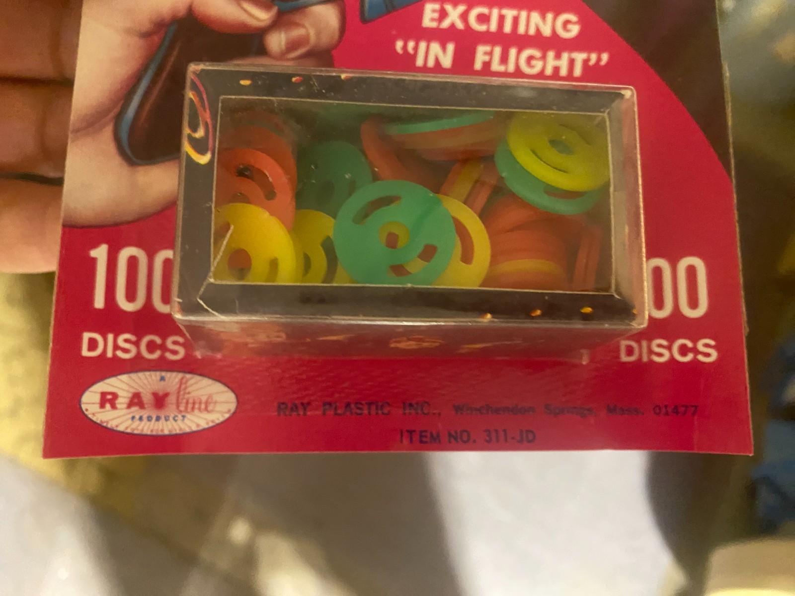 Vintage Star Trek 100 Jet Disc Tracer Gun Space Toy Ammo Ray Line NIP