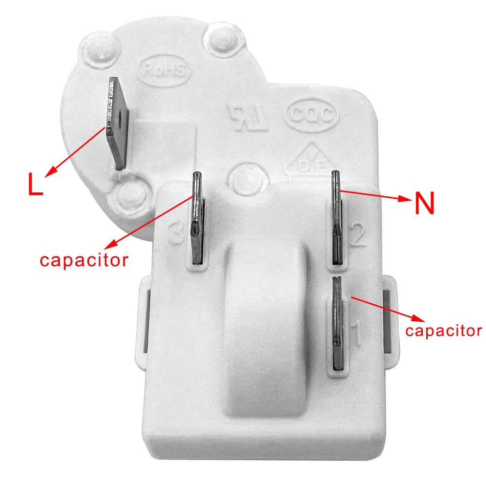 4Pin Refrigerator Over Load Protector Compressor PTC Starter Relay for Haier...