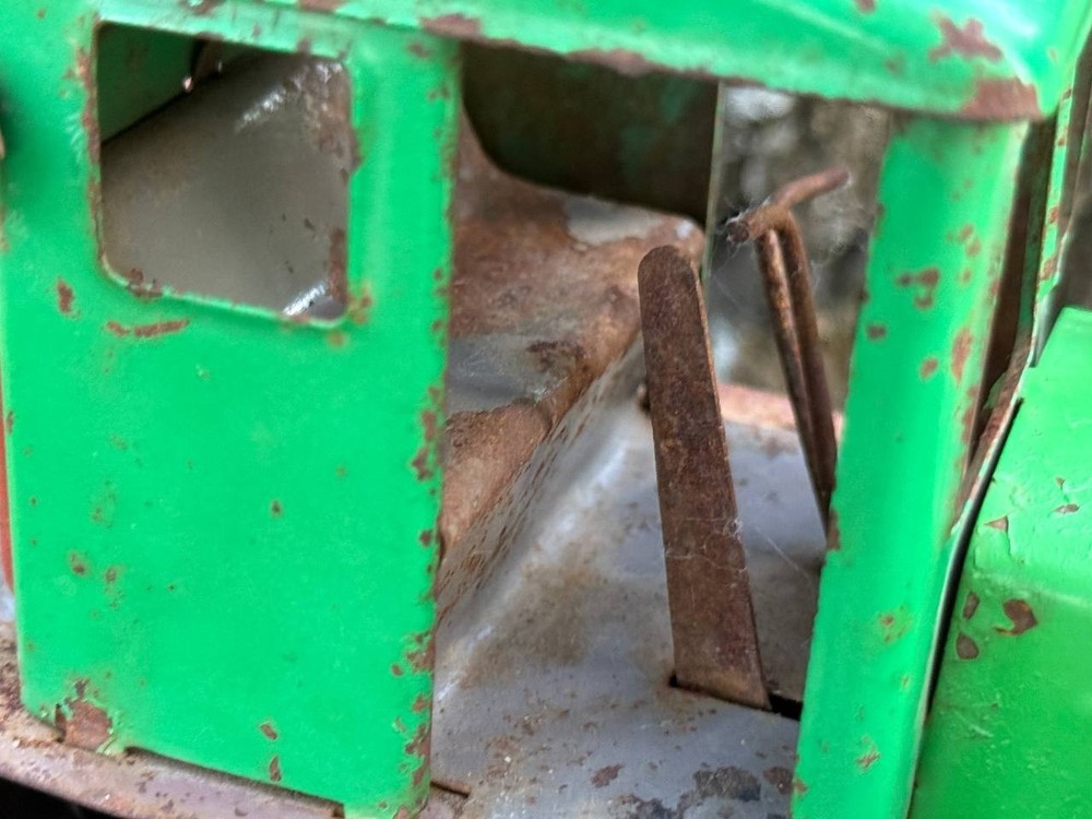 Vintage soviet iron correctional toy tractor 70s