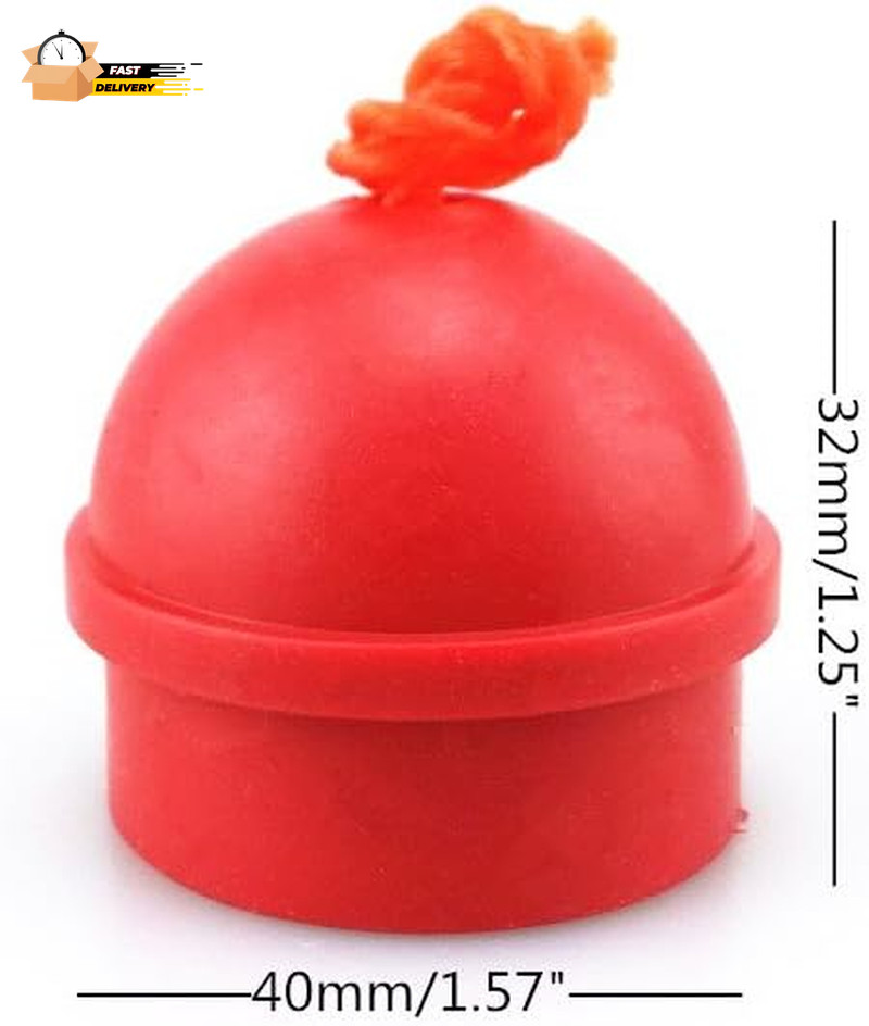 3Pcs Mix Color Rubber Pool Table Billiard Cue Chalk Holders with String