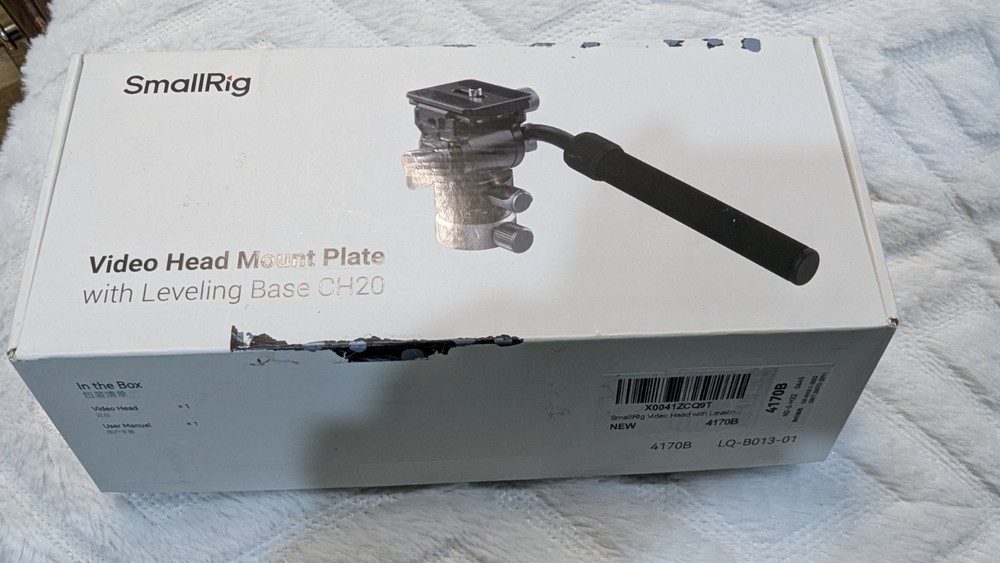 SMALLRIG CH20 VIDEO HEAD WITH LEVELING BASE