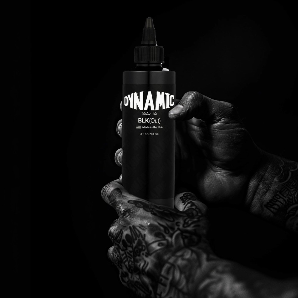 Dynamic Color Co - BLKout Tattoo Ink, for Blackout Tattoos, Solid 8 fl oz