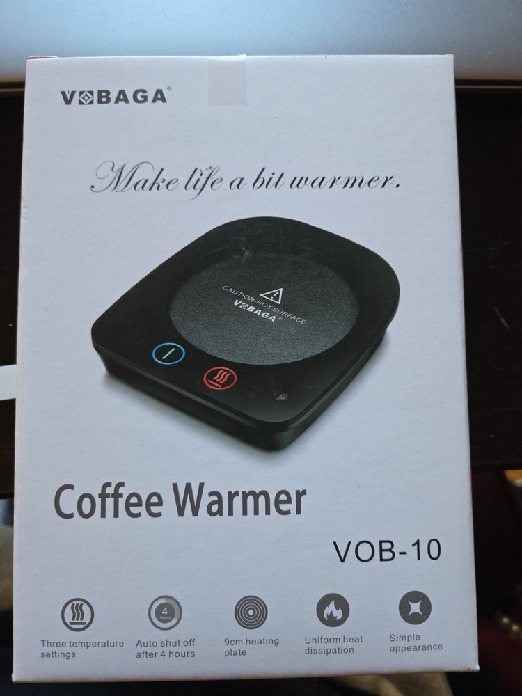 NEW VBEGA Coffee Warmer In Original Box
